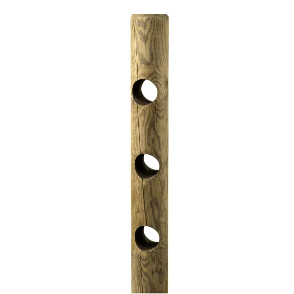 Palo di Chiusura Staccionata Ø 14 cm Pino impregnato classe 150 h-0