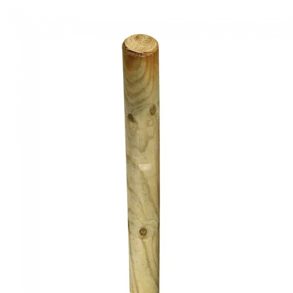Palo di chiusura Staccionata in Pino impregnato 150 h. Ø 10 cm-0
