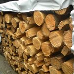 Palo legno di CASTAGNO Scortecciato con punta CERTIFICATO PEFC - foto 2