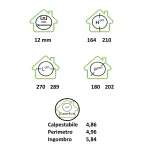 Decor et jardin capanna pino Lopun 2,89 x 2,02 m-38070