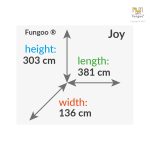 Parco Giochi in Legno Verniciato Color Teak Fungoo JOY Torre con Scivolo-33209