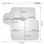 Parco Giochi in Legno Autoclavato Fungoo FLAPPI Torre con Scivolo e Altalene - foto 10