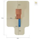 Parco Giochi in Legno Verniciato Color Teak Fungoo MY HOUSE Torre con Scivolo e Casetta-33257