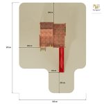 Parco Giochi in Legno Verniciato Color Teak Fungoo MY SPACE XL Torre con Scivolo e Casetta-33283