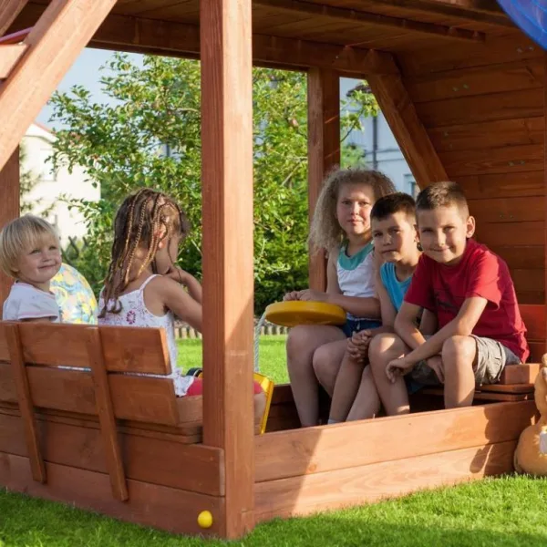 FUNGOO BEACH MODULE in legno Abete 140 x 116 cm - Accessorio Parco Giochi-0