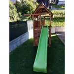 Parco Giochi in Legno verniciato Color Teak Fungoo FORTRESS Torre con Scivolo - foto 15