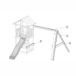 Set Altalena Doppia MOVE RED - Accessorio Fungoo - foto 4