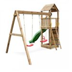 Parco Giochi in Legno Autoclavato Fungoo FLAPPI Torre con Scivolo e Altalene-37175