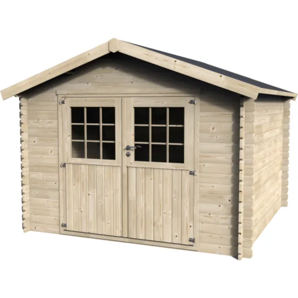 Decor et jardin casetta Flover in legno di abete 3,17 x 3,13 m -0
