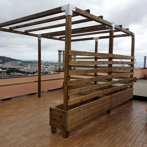 TRAVETTI OMBREGGIANTI 9,5 x 2,8 cm universali per copertura pergole -0