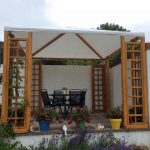 Onlywood Gazebo in legno impregnato ONLY 300 x 300 cm con Telo PVC + 8 Grigliati-45973