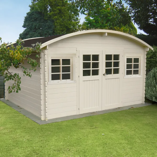 Casetta DAINVILLE II in legno 388 x 298 x 230 spessore 28 pavimento COMPRESO-0