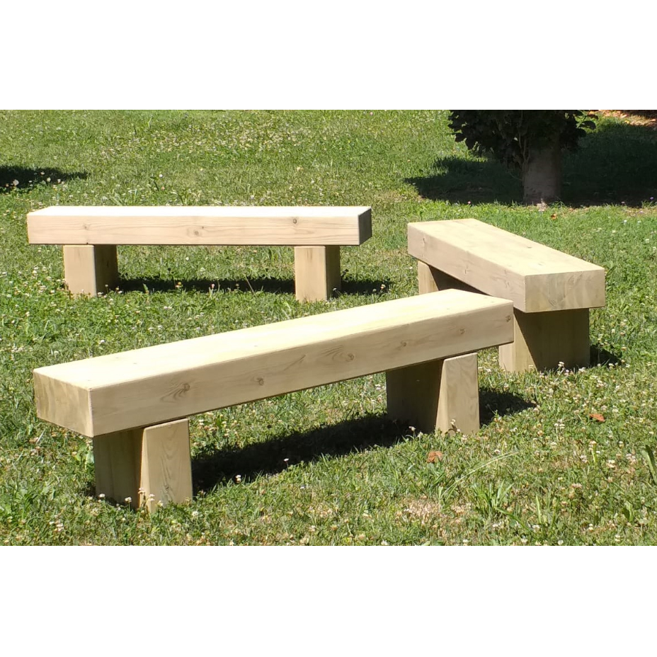 Panca in Legno Lamellare MONOLITE 146 x 30 x 40 h. cm - Massima Resistenza-0 Panca in Legno Lamellare MONOLITE 146 x 30 x 40 h. cm - Massima Resistenza-0