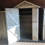 Onlywood Armadio da Esterno in Legno Impregnato 127 x 80 x 214 h. cm-54377