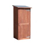 Onlywood Armadio da Esterno in legno di Mogano oliato SANTIAGO 80 x 65 x 173-185 h. cm-86912