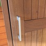 Onlywood Armadio da Esterno in legno di Mogano oliato SANTIAGO 80 x 65 x 173-185 h. cm-54389