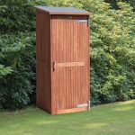 Onlywood Armadio da Esterno in legno di Mogano oliato SANTIAGO 80 x 65 x 173-185 h. cm-0