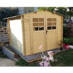 Onlywood Casetta in legno da giardino SAT 248 x 248 x 207 cm-0