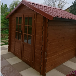 Onlywood Casetta in legno da giardino SAT 248 x 248 x 207 cm-41233