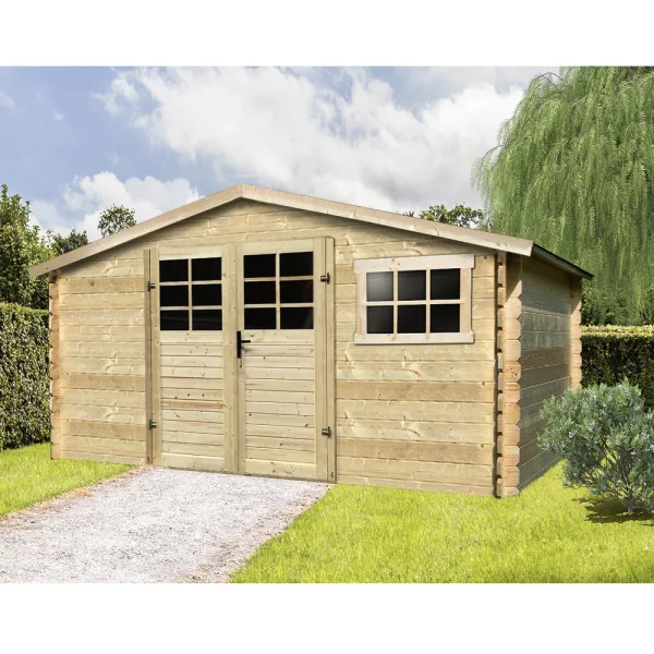 Onlywood Casetta in legno da giardino SAT 388 x 298 x 218 h. cm-0