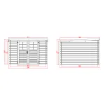 Onlywood Casetta in legno da giardino LOWCOST 298x298 sp.28 mm - foto 2