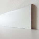 Battiscopa Legno BIANCO Laccato - Modello Enea - 120 x 13 mm - Asta 2,5 m-0