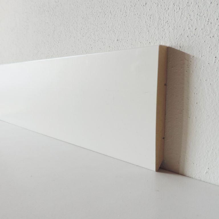 Battiscopa Legno BIANCO Laccato - 100 x 13 mm - Asta 2,5 m -0