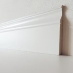 Battiscopa Legno BIANCO Laccato - Modello Luxor - 120 x 13 mm - Asta 2,5 m-0