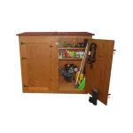 Armadio da Esterno in Legno Trattato BONIFATO 172 x 72 x 185 cm - Verniciato Noce-36849