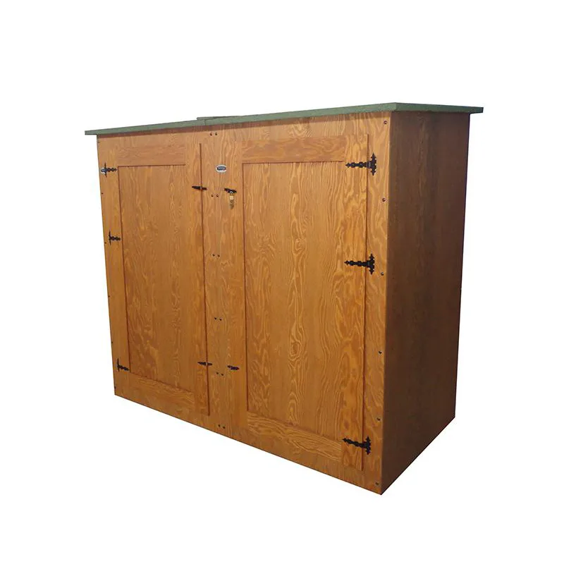 Armadio da Esterno in Legno Trattato BONIFATO 172 x 72 x 185 cm - Verniciato Noce-36848