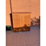 Armadio da Esterno in Legno Trattato BONIFATO 172 x 72 x 185 cm - Verniciato Noce-58644