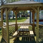 Gazebo in Legno Impregnato PAVILION 351 x 305 cm-46460