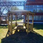Gazebo in Legno Impregnato PAVILION 351 x 305 cm-46459