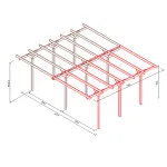 Onlywood Estensione 1 posto auto x carport PROTEGO - foto 3