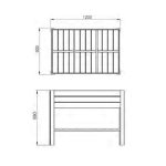 ORTOLEGNO APPLE in legno impregnato 80x80x88 h. cm-37118