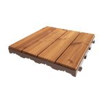 Piastrelle ad incastro per esterno STYLE in legno Thermowood - 40 x 40 x 4,5 cm-0