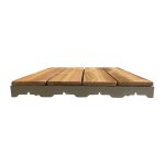 Piastrelle ad incastro per esterno STYLE in legno Thermowood - 40 x 40 x 4,5 cm-53732