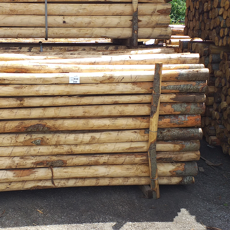 Pali CASTAGNO Scortecciato durata 25 anni - Qualità Basic - VENDITA A BANCALE-53978