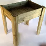 Orto sul Balcone in Legno Trattato 80 x 80 x 120 h. cm-37725