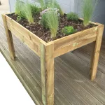 Orto sul Balcone in Legno Trattato 80 x 80 x 120 h. cm-37727