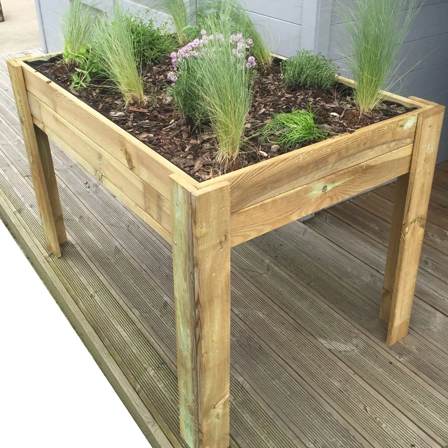 Orto sul Balcone in Legno Trattato 80 x 80 x 120 h. cm-37727