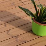 Piastrella ad incastro per esterno STYLE in legno Thermowood - 40 x 120 x 4,5 cm-37768