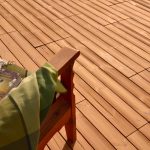 Piastrella ad incastro per esterno STYLE in legno Thermowood - 40 x 120 x 4,5 cm-53734