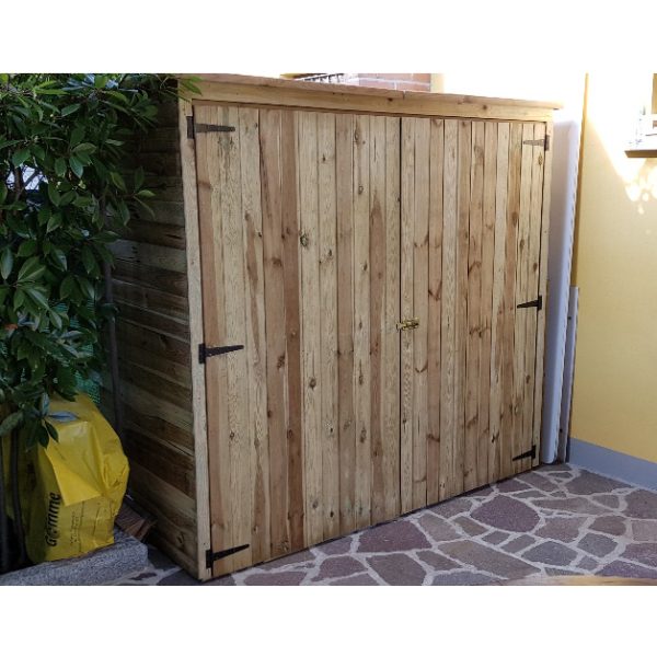 Armadio da Esterno in Legno ARMADIONE 183 x 90 x 179 cm -0