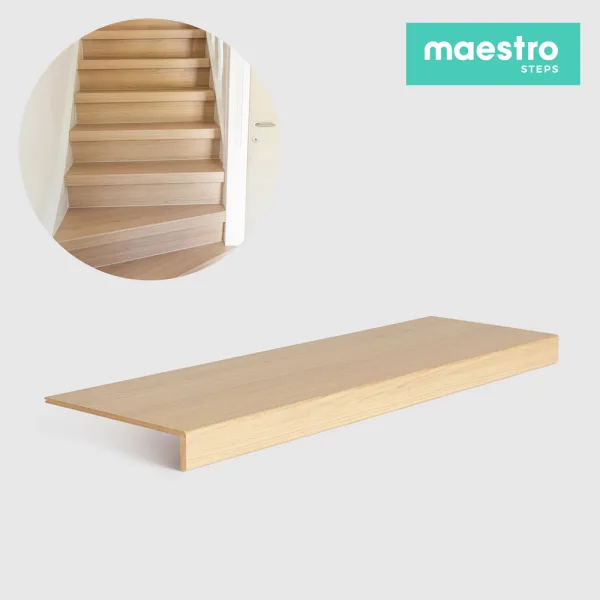 GRADINO FLORIDA OAK Rivestimento Scale Interne Fai da te - Larghezza max 100 cm-0