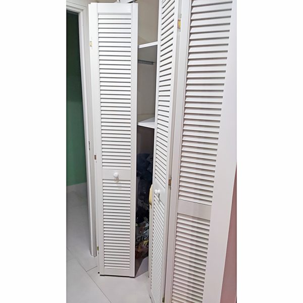 Onlywood Anta per Armadio a Muro a Persiana 810 x 2050 mm in Legno verniciato Bianco-0