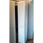 Onlywood Anta per Armadio a Muro a Persiana 610 x 2050 mm in Legno verniciato Bianco-0