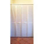 Onlywood Anta per Armadio a Muro a Persiana 810 x 2050 mm in Legno verniciato Bianco-48473