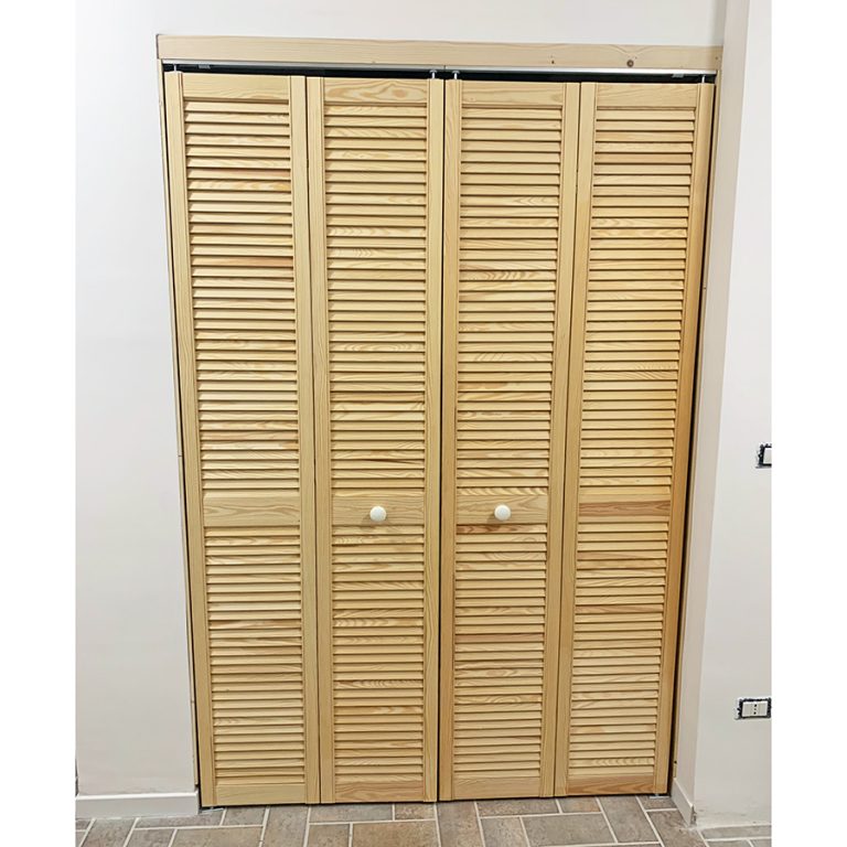 Onlywood Ante per Armadio a Muro a Persiana 810 x 2050 mm in Legno Naturale-0