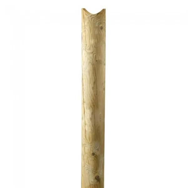 Piantone chiusura PALO IN PINO impregnato classe 4 - 150 h. con svaso - Diametro 8-0